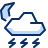 Night Storm 2 Icon from Cyber Duotone Set