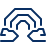 Rainbow Clouds Icon from Cyber Line Set