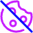Cookie Settings Off Icon from Plump Neon Set