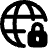 Globe Browser Vpn Lock Icon from Plump Remix Set