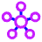 Hub Integration Connection Icon from Plump Neon Set