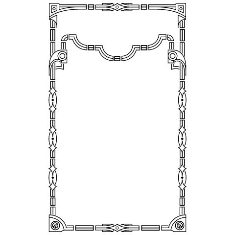 Composition 1 Element from Art Deco Vectors Set