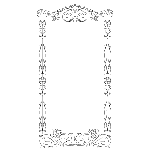 Composition 3 Element from Art Nouveau Vectors Set