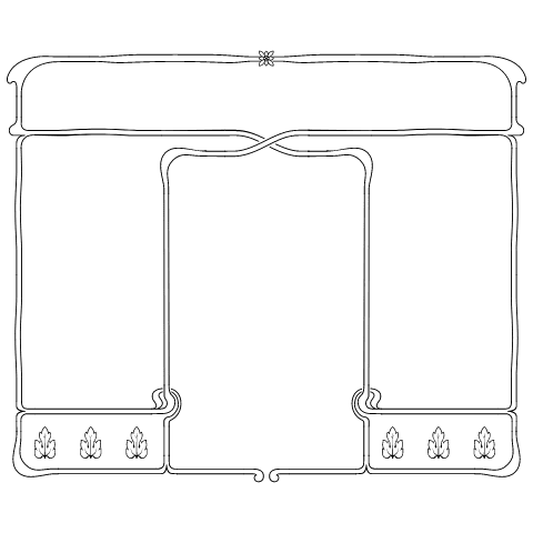Composition 30 Element from Art Nouveau Vectors Set