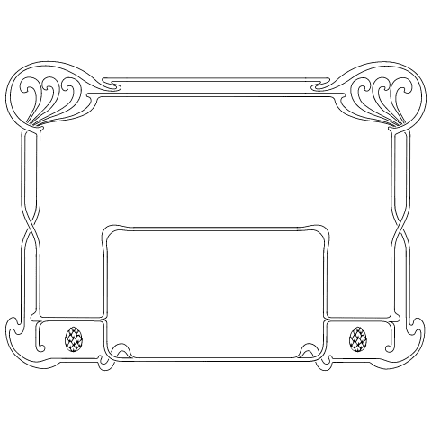 Composition 53 Element from Art Nouveau Vectors Set