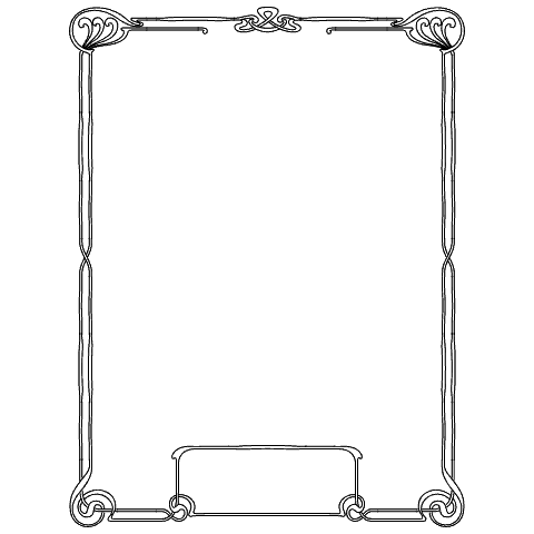 Composition 8 Element from Art Nouveau Vectors Set