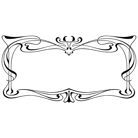 Art Nouveau Frame 4 Element from Art Nouveau Vectors Set