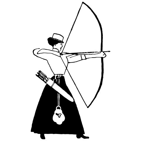 Archery Element from Art Nouveau Vectors Set