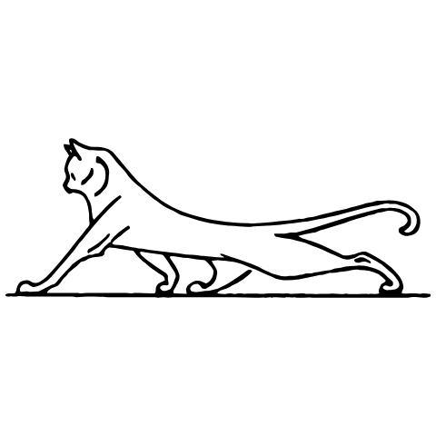 Cat 2 Element from Art Nouveau Vectors Set