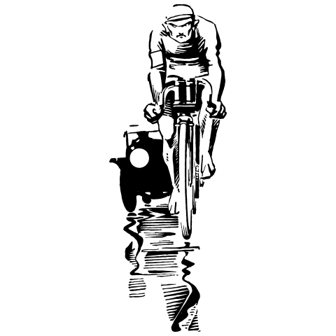 Cycling Element from Art Deco Vectors Set