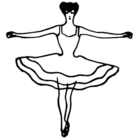 Dancing 6 Element from Art Nouveau Vectors Set