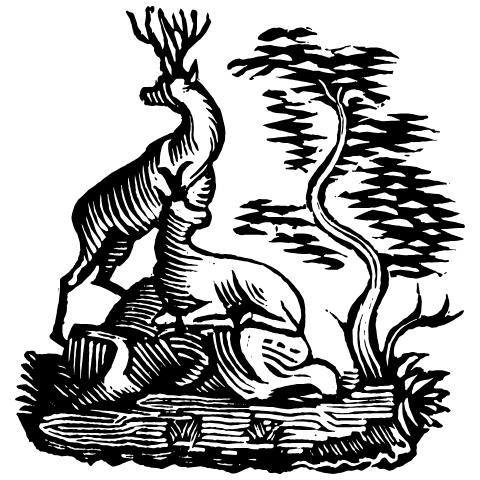 Deers Element from Art Deco Vectors Set
