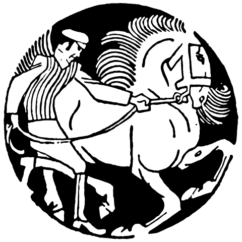 Equestrian 1 Element from Art Nouveau Vectors Set