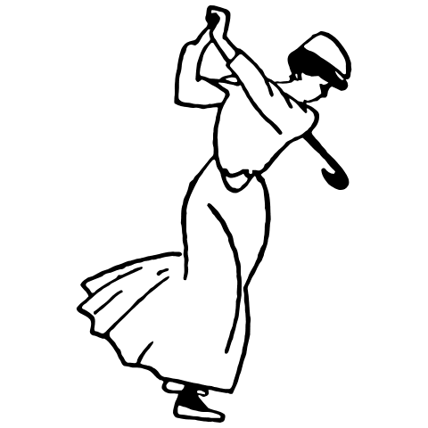 Golf Element from Art Nouveau Vectors Set