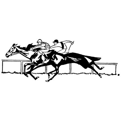 Horse Race 1 Element from Art Nouveau Vectors Set