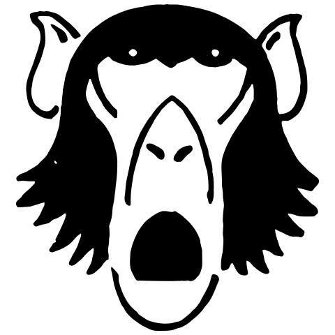 Monkey 2 Element from Art Nouveau Vectors Set