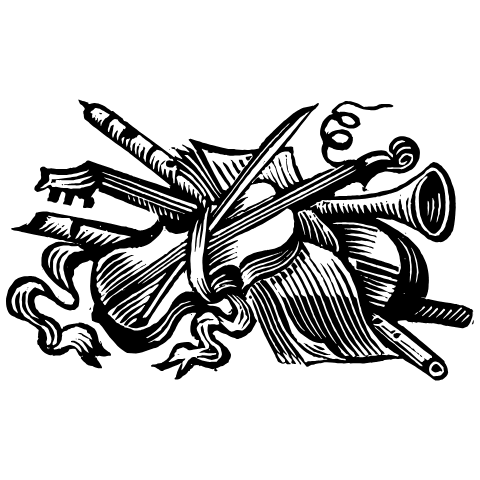 Music Instrument Element from Art Deco Vectors Set