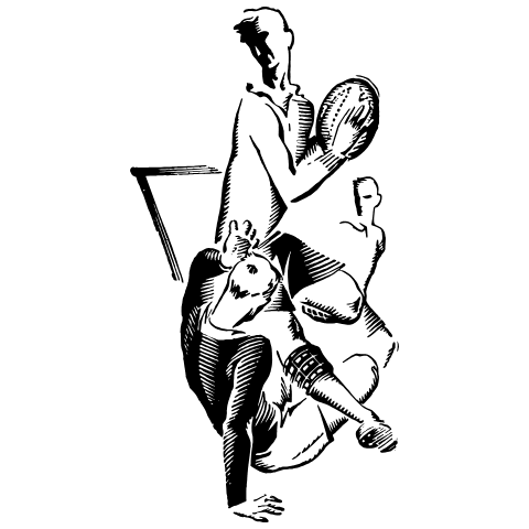 Rugby Element from Art Deco Vectors Set