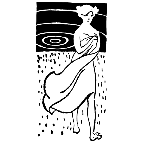 Woman Drawing 3 Element from Art Nouveau Vectors Set