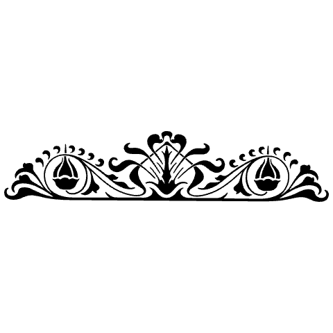 Bottom Ornament 4 Element from Art Nouveau Vectors Set