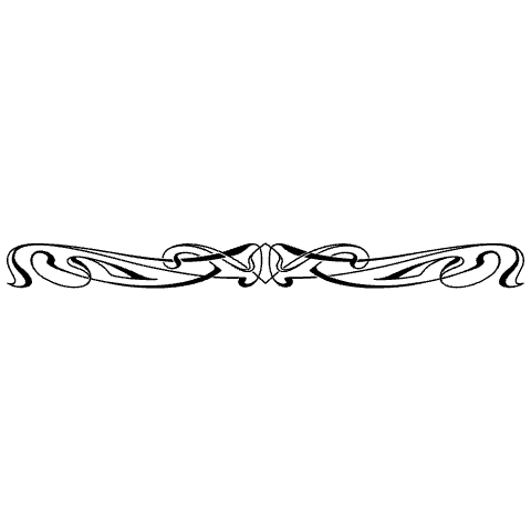 Bottom Ornament 5 Element from Art Nouveau Vectors Set