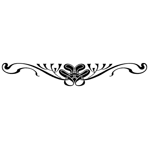 Bottom Ornament 6 Element from Art Nouveau Vectors Set