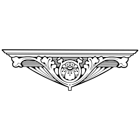 Centered Ornament 10 Element from Art Nouveau Vectors Set