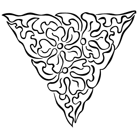 Centered Ornament 11 Element from Art Nouveau Vectors Set