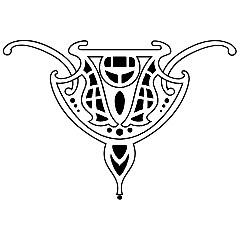 Centered Ornament 12 Element from Art Nouveau Vectors Set