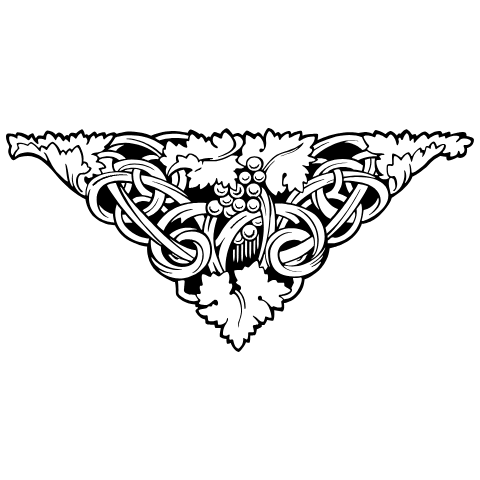 Centered Ornament 6 Element from Art Nouveau Vectors Set