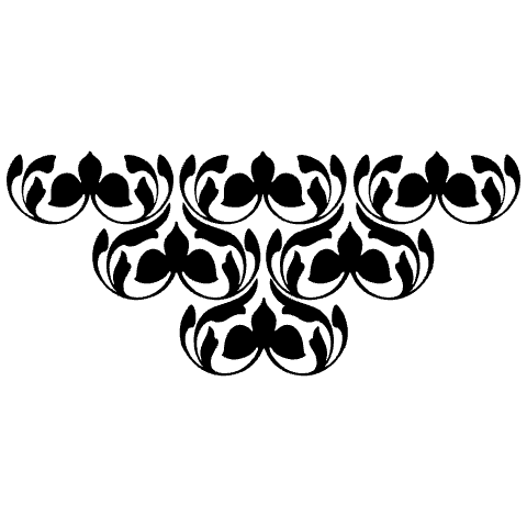 Centered Ornament 7 Element from Art Nouveau Vectors Set