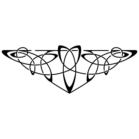 Centered Ornament 8 Element from Art Nouveau Vectors Set