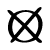 Crossed Circle Element from Beveled Scribbles Set