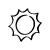 Sun Weather Element from Beveled Scribbles Set