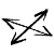 4 Direction Arrow Doodle Element from Beveled Scribbles Set