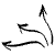 Spread Curvy Arrows Doodle Element from Beveled Scribbles Set