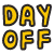 Day Off Word element - Free transparent PNG, SVG. No Sign up needed.