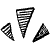 Triangle Pointing Doodle Element from Beveled Scribbles Set
