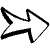 Big Outline Right Arrrow Element from Beveled Scribbles Set