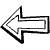 Outline Left Arrow Element from Beveled Scribbles Set
