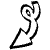 Spiral Outline Triangle Arrow Element from Beveled Scribbles Set