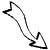 Wiggle Outline Arrow 1 Element from Beveled Scribbles Set
