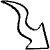 Wiggle Outline Arrow 2 Element from Beveled Scribbles Set