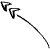 Double Triangle Doodle Arrow Head Element from Beveled Scribbles Set