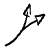 Split Triangle Arrow 1 Element from Beveled Scribbles Set