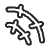 Abstract 11 Element Sticker Sticky Abstract Black White Element from Doodles - Monochrome Set