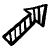 Arrow Hatch Filled Short Element from Arrows - Sketch Style Set