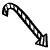 Arrow Hatch Filled Turn Back Element from Arrows - Sketch Style Set
