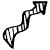 Arrow Hatch Filled Wiggle Element from Arrows - Sketch Style Set