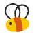 Bee Element from Doodles - Flat Set